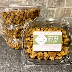 CROUTONS,  GLUTEN FREE, 16 OZ (Pack of 4, 4 OZ Containers)